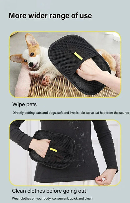 Static Pet Hair Removal Mitts for Furniture