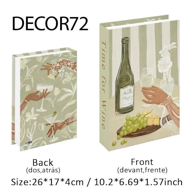 Decorative Faux Books Storage Box Coffee Table Hotel Bedroom Living Room Bookshelf Home Decor Interior Aesthetics Shooting Props