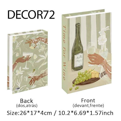 Decorative Faux Books Storage Box Coffee Table Hotel Bedroom Living Room Bookshelf Home Decor Interior Aesthetics Shooting Props