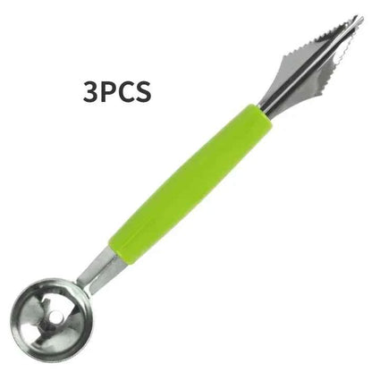 4 in 1 Melon Cutter Scoop Fruit Carving Knife Fruit Cutter Dig Pulp Separator Kitchen Gadgets Acces