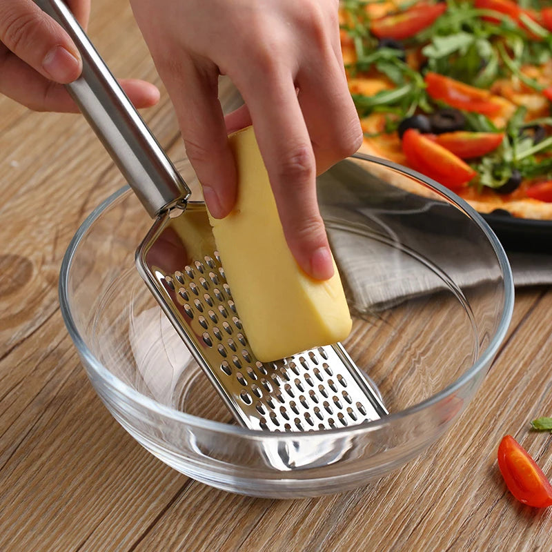 Cheese Grater Multi-purpose Stainless Steel Sharp Vegetable Fruit Tool Cheese Planer Cheese Knife Kitchen Accessories GH540