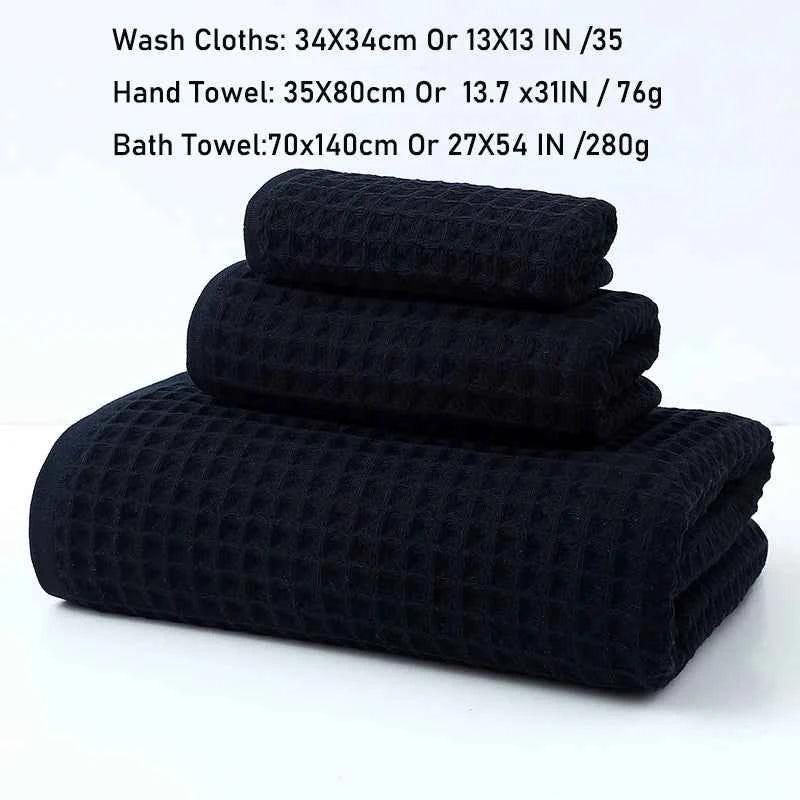 Bathroom Face Towel 100% Cotton Waffle Large Bath Towel Men Soft Child Hand Towel Hotel Gifts Wholesale Women 35X80 34X34 70X140