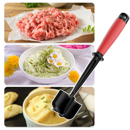 5-Blade Meat Chopper & Masher – Heavy Duty Non-Stick Ground Meat Tool for Burgers & Hash Browns