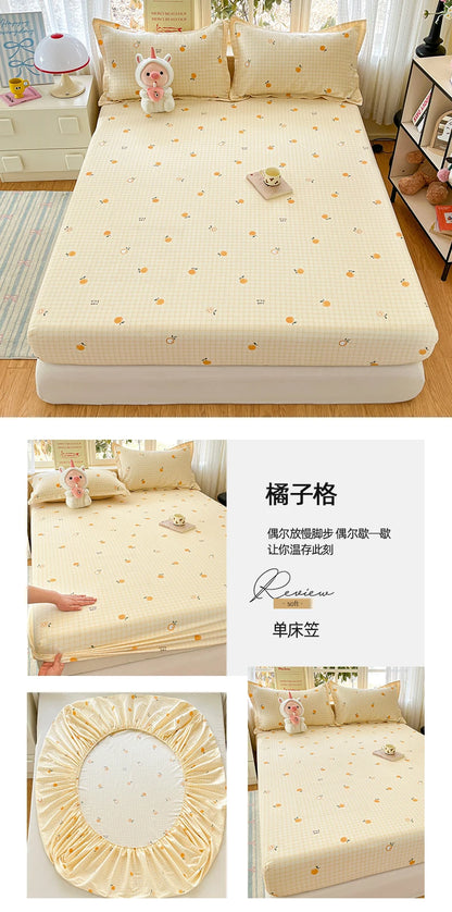 100% Cotton Cute Bear Print Bed Sheet, All Sizes