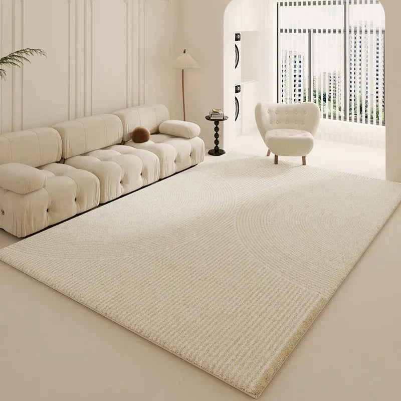 Wabi-sabi Style Carpets for Living Room White Bedroom Decor Plush Carpet Modern Thickened Minimalist Rug Fluffy Soft Bedside Mat
