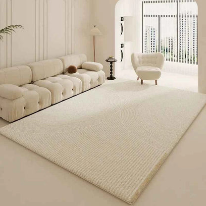 Wabi-sabi Style Carpets for Living Room White Bedroom Decor Plush Carpet Modern Thickened Minimalist Rug Fluffy Soft Bedside Mat