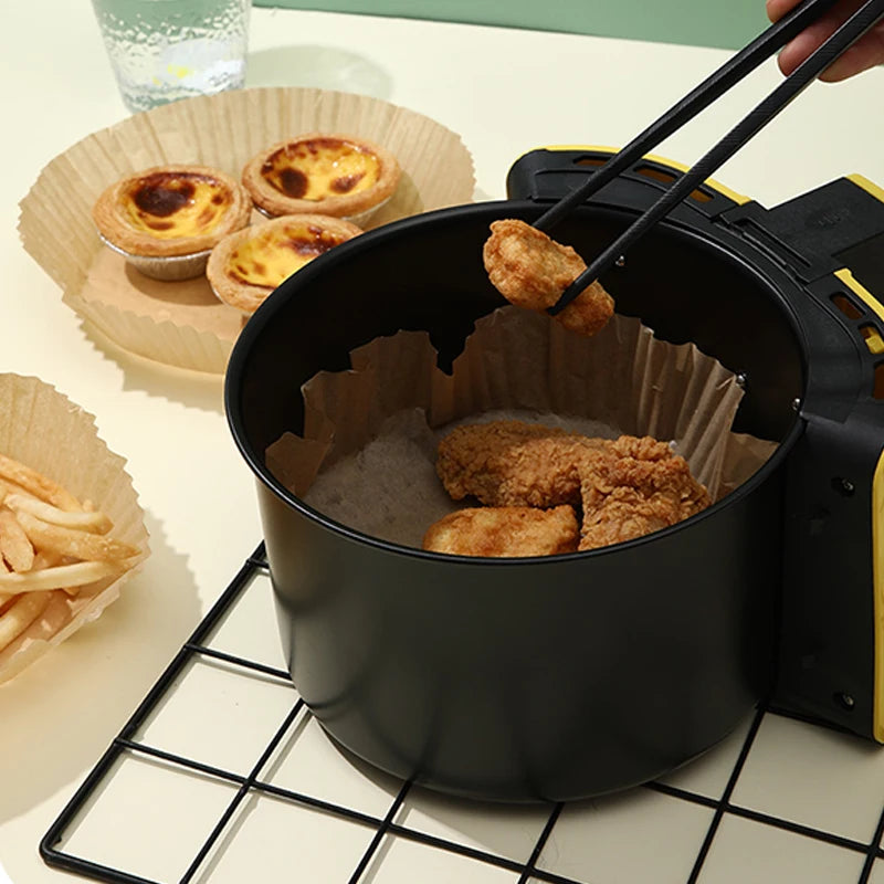 50-Pack Disposable Air Fryer Paper Liners, Non-Stick Square