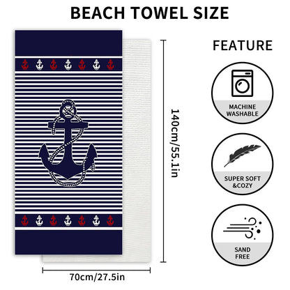 Large Microfiber Beach Towel Quick Dry Sun Protection Absorbent Bath Towel