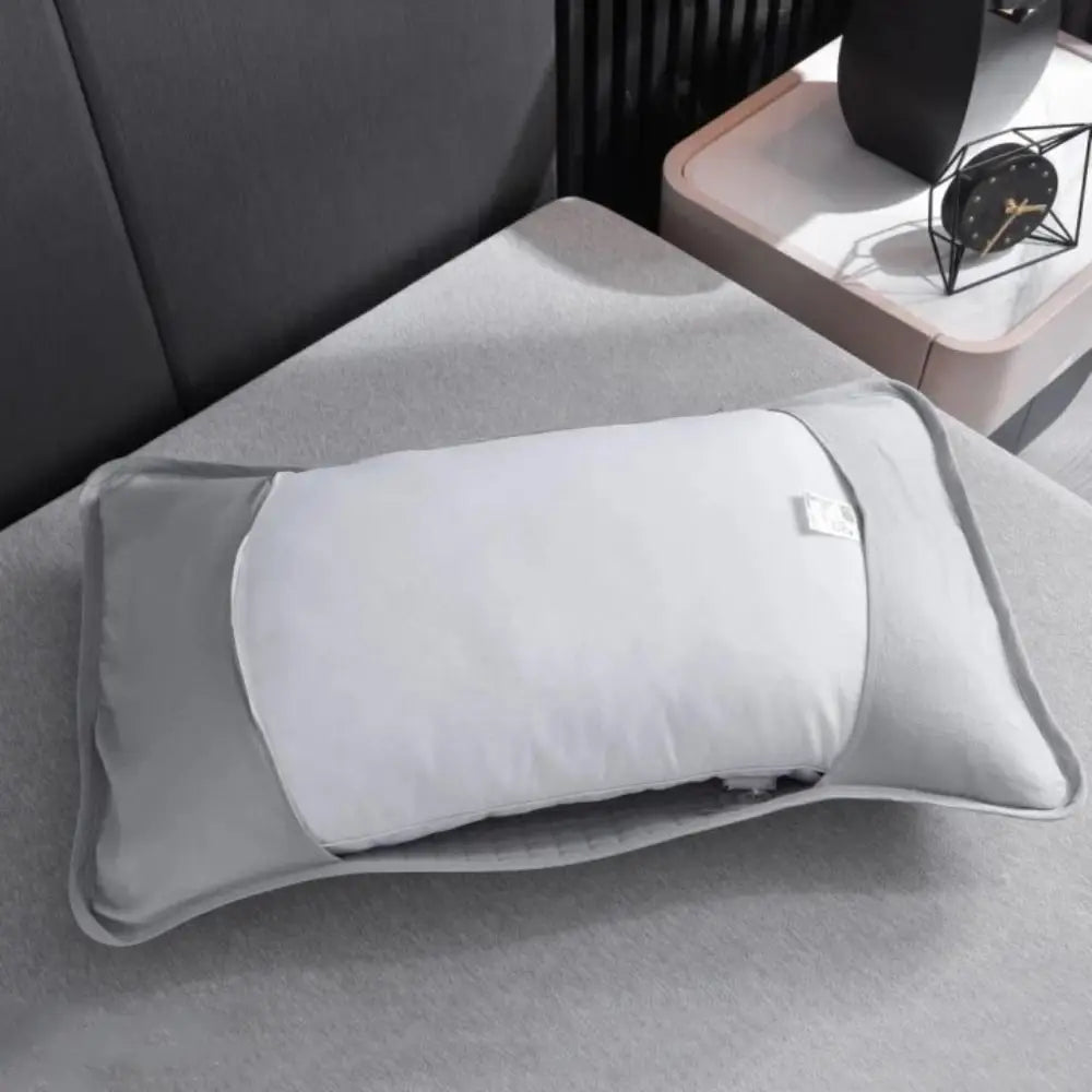 Cotton Anti-Mite Pillow Protector, Half-Pack Grey