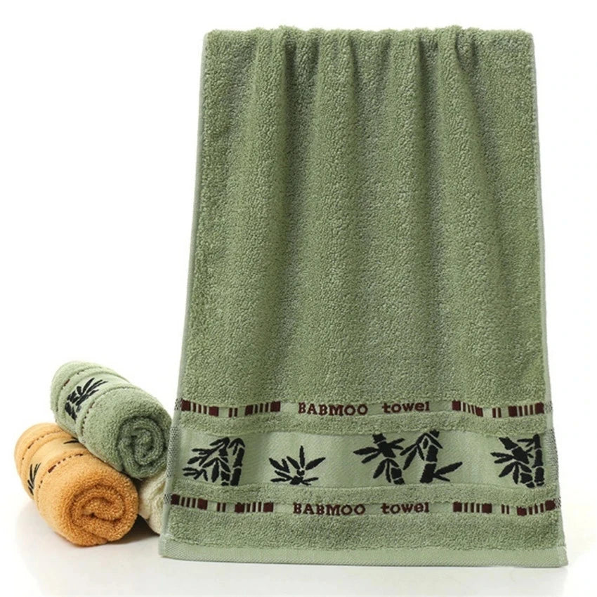 Single Piece Bamboo Fiber Towel, Thickened Quick Dry Absorbent Luxury Soft - Bath Towel