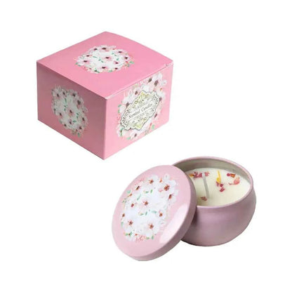 Vintage Can Candles Soy Wax Flower Fragrance Scented Candle Vintage Flower Rose Lavender Candle Jars For Wedding Birthday Gift