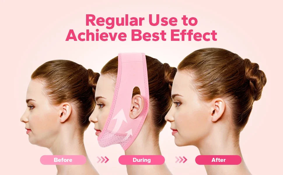 Reusable V-Shape Facial Support Strap