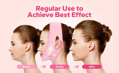 Reusable V-Shape Facial Support Strap