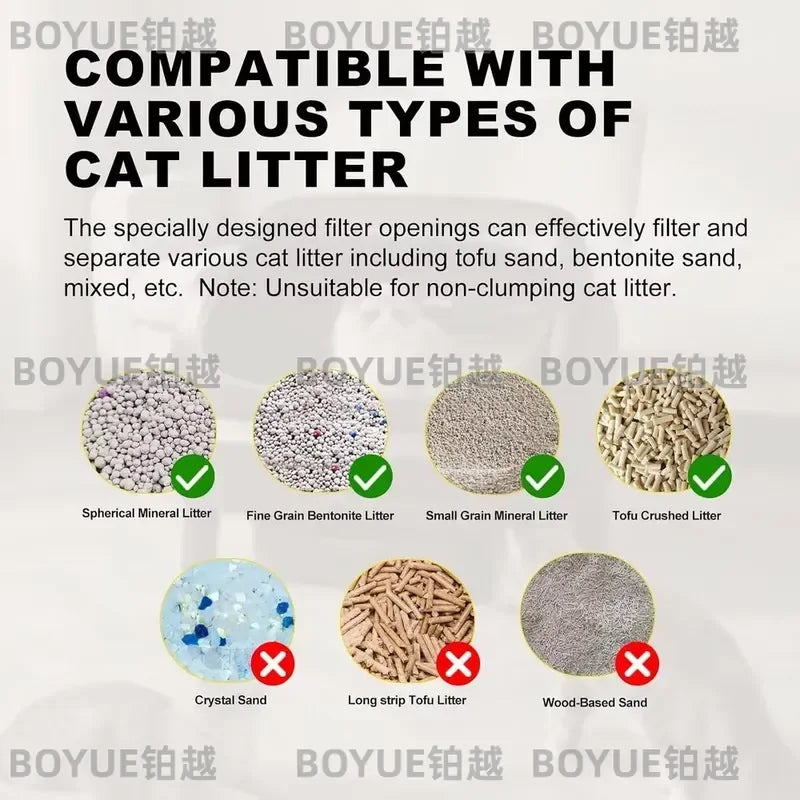Top-Entry Automatic Self-Cleaning Cat Litter Box with App Control – Black