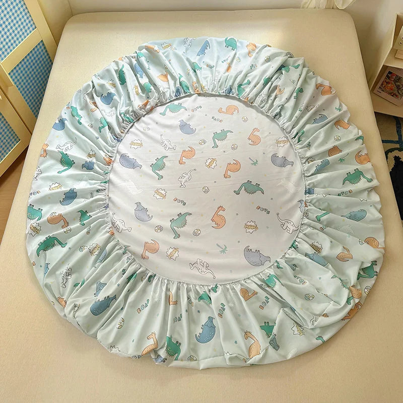 Kawaii Dinosaur Fitted Sheet | Kids Mattress Cover