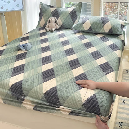 Fashion Flower Print Fitted Sheet, 100% Cotton