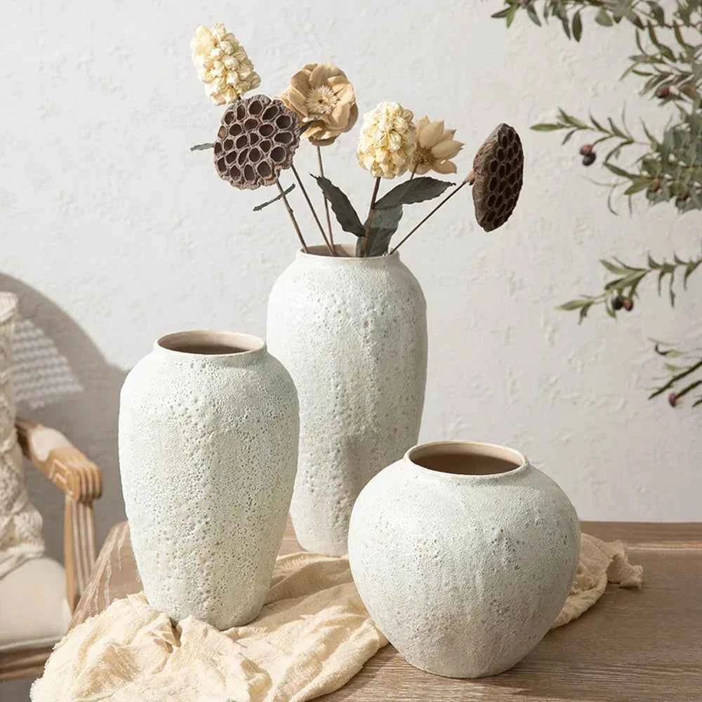 Ceramic Vase Chinese Style Quiet Wind Home Decor Decoration Flower Arrangement Pottery Pot