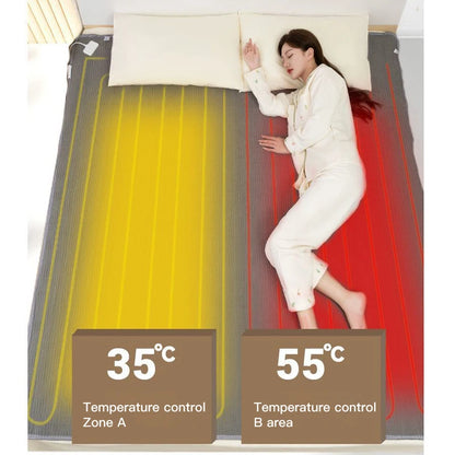 Dual Zone Smart Electric blanket Lightweight Thermal Blanket Knitted Bedspreads for Home Hotel Breathable Throw Blanket washable