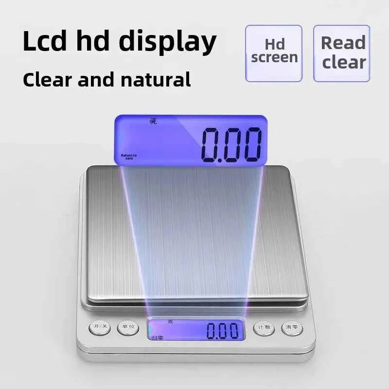 Coffee Scale Kitchen Accessories  Electronic Scale LCD Display Mini Digital Weight Bakeware Measuring Tool Kitchen Scale Balance