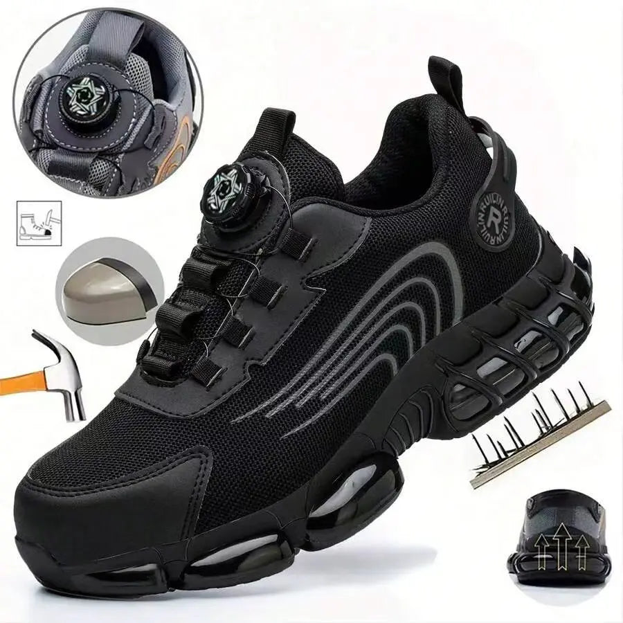 Men’s Safety Work Shoes — Steel Toe, Puncture-Proof & Anti-Smash