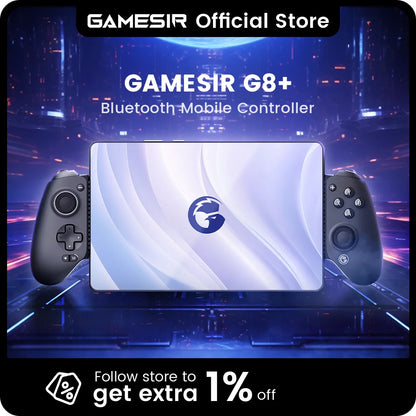 GameSir G8+ Bluetooth Gamepad, Hall Effect