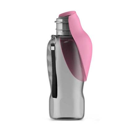 800ml Portable Dog Water Bottle with Fold-Out Bowl