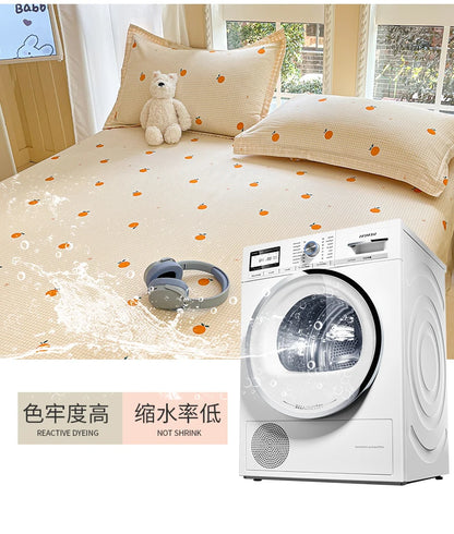Fashion Flower Print Fitted Sheet, 100% Cotton