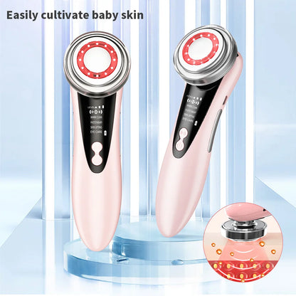 4-in-1 Facial Cleansing Brush with LED Light Therapy