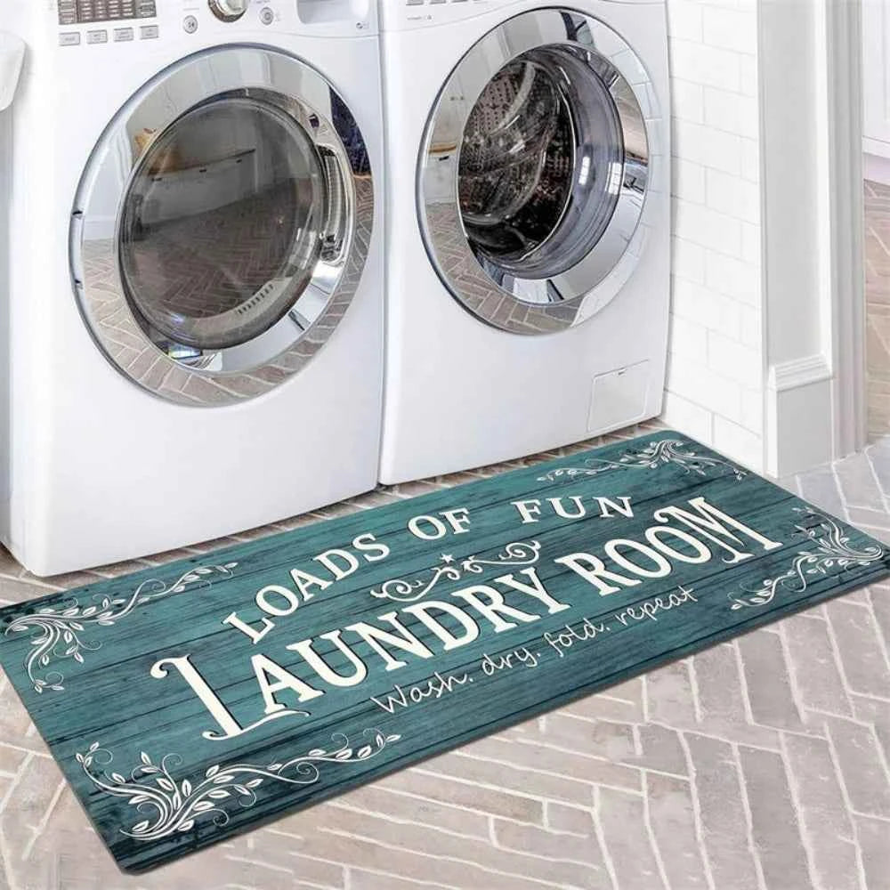 Machine-washable Laundry Room Mat Nonslip Kitchen Floor Mat Long Strip Mat Hallway Soft Rug Front Door Living Room Sofa Rug