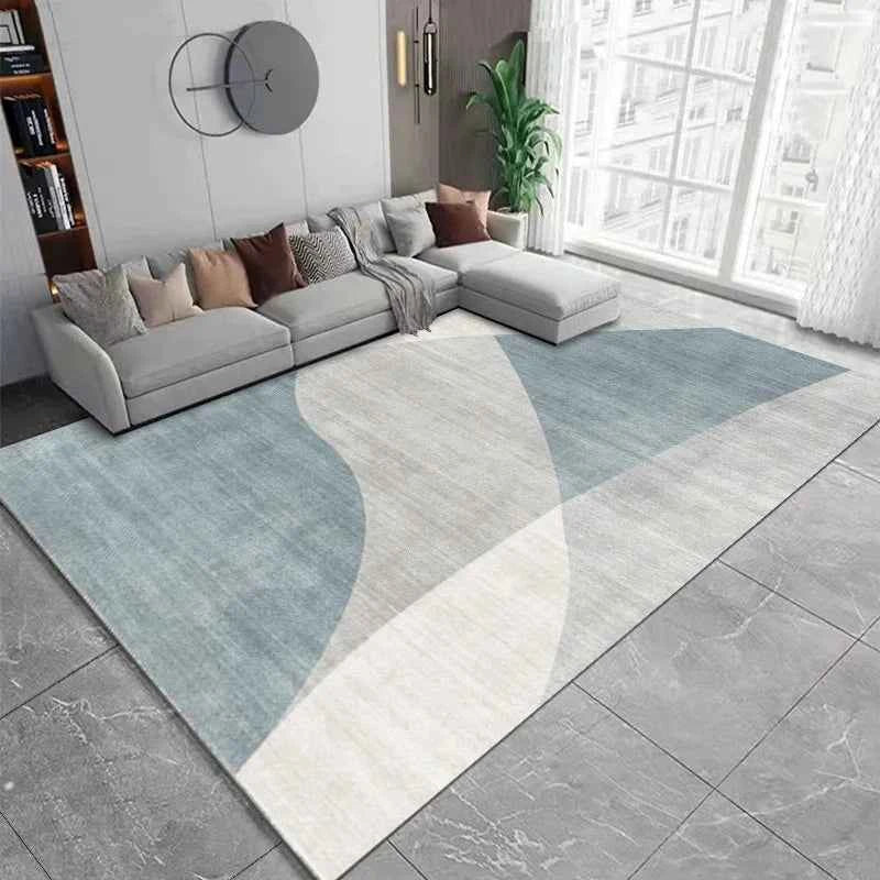 VIKAMA Nordic modern geometric large area anti-fouling crystal velvet carpet living room bedroom non-slip living room sofa Rugs