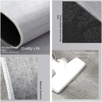 VIKAMA Light Luxury Modern Floor Carpet – Non-Slip Easy Care Large Rug for Living Room & Office