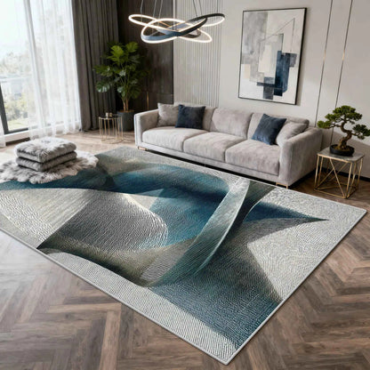 Nordic Light Luxury Carpet Abstract Art Decoration Home Living Room Large Rugs 200×300 Bedroom Cloakroom Plush Foot Mat Washable