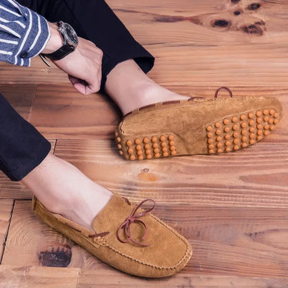 Men's Italian Leather Loafers | Luxury Formal Slip-On Moccasins Driving Shoes