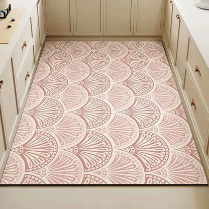 Carpet for Kitchen Pvc Floor Mat Large Size Waterproof Non-slip Carpets Leather Anti-oil Foot Mats Retro Home Decoration Rug