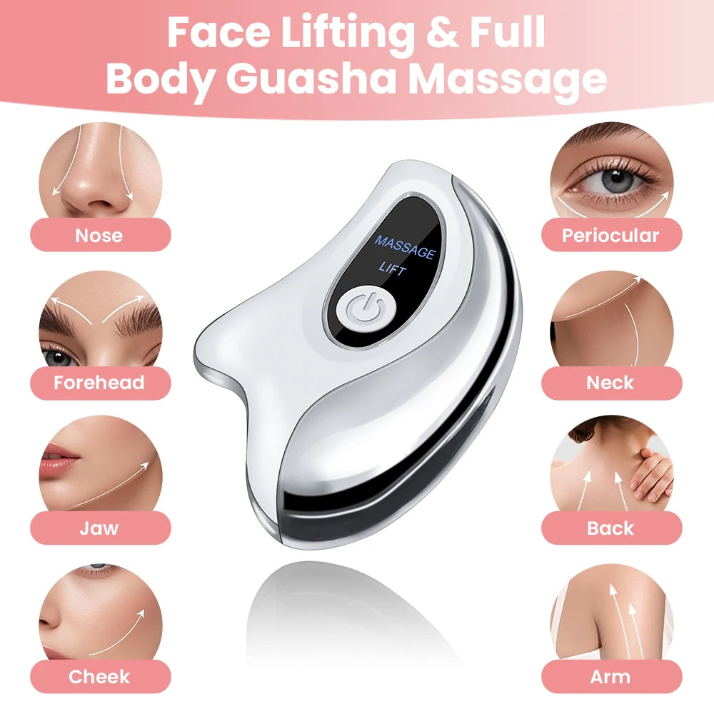 2-in-1 Gua Sha Massager with Heat & Vibration