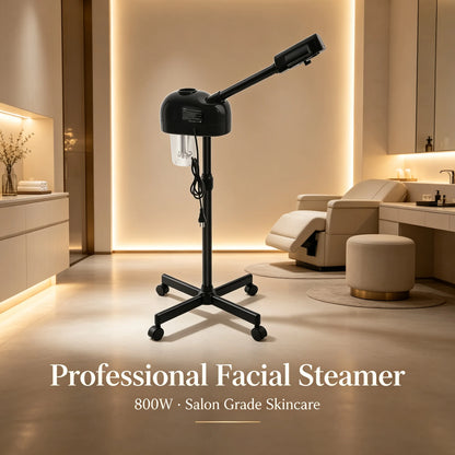 800W Professional Facial Steamer, 360° Rotation