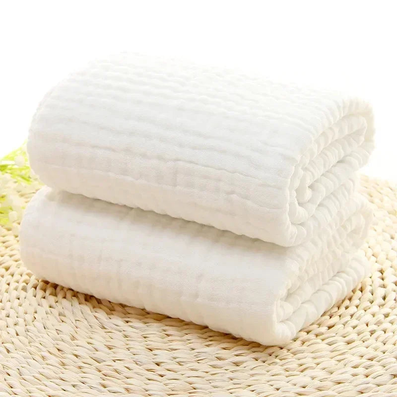 Pure Cotton Bubble 6 Layers Baby Bath Towel Kids Swaddle Wrap Bedding Muslin