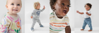 Baby Boys Polo Shirt & Denim Shorts 2-Piece Set