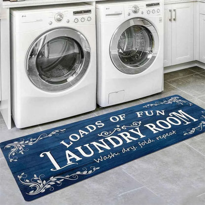 Machine-washable Laundry Room Mat Nonslip Kitchen Floor Mat Long Strip Mat Hallway Soft Rug Front Door Living Room Sofa Rug