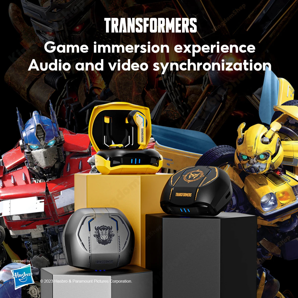 Transformers TF-T06 Gaming Wireless Earbuds – Bluetooth 5.3, Low Latency, HiFi, ENC Mic