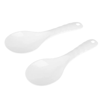 2Pcs Rice Cooker Spoon Heat Resistant Rice Serving Spoon Non Stick Plastic Rice Spatula Multifunctional Rice Cooker Accessories