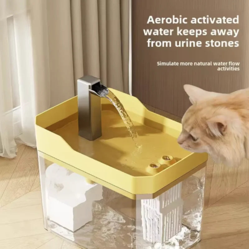 Auto-Filter Recirculating Cat Water Fountain