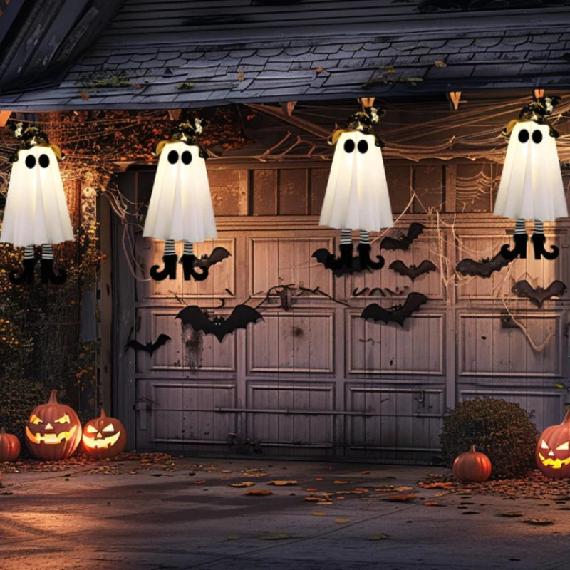 1/3pcs Halloween LED Light Up Witch Ghost Hanging Horror Ornaments Lamp for Home Outdoor Yard Halloween Party Decoration Gifts