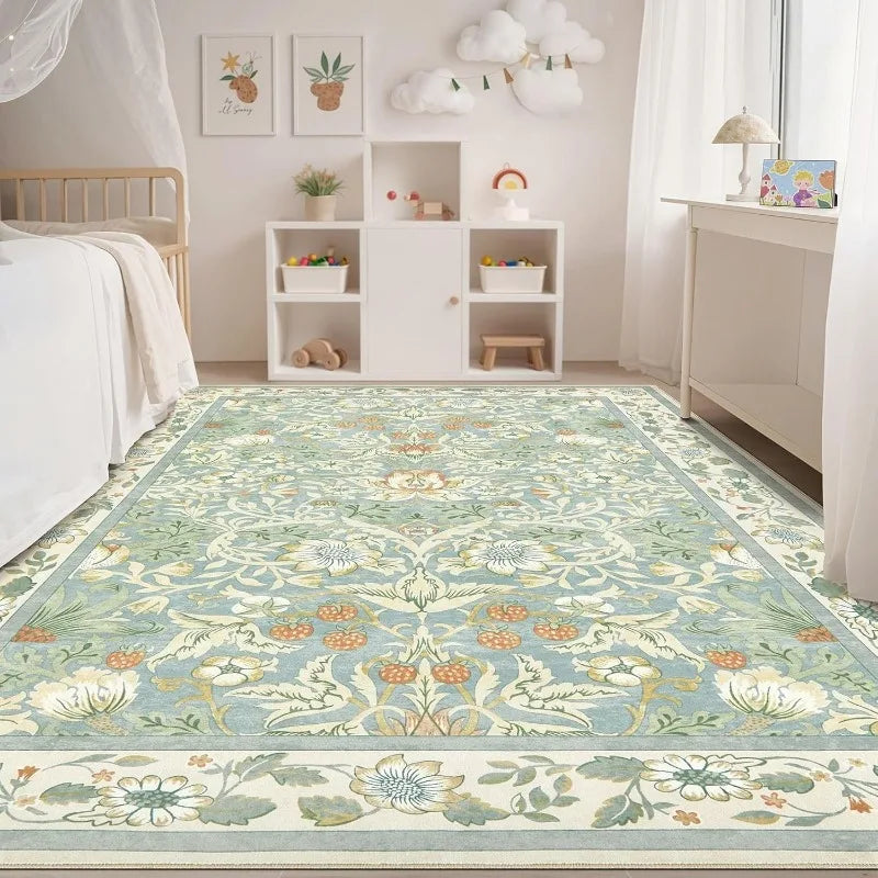 Amecrian Vintage Living Room Carpet Nonslip Machine Washable Print Coffee Table Floor Mat Large Bedroom Bedside Rug Ковер 러그