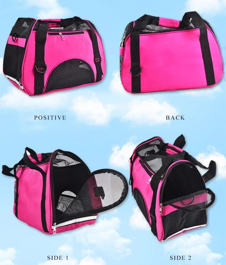 Foldable Mesh Pet Carrier Bag