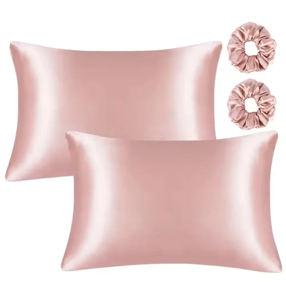 Silky Satin Beauty Pillowcase, Queen Size, Champagne
