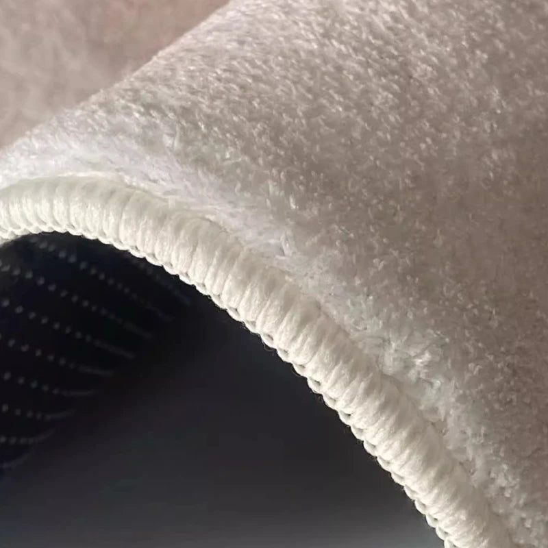 Cream Style Rugs for Bedroom Large Area Living Room Decoration Plush Carpet Home Fluffy Soft Floor Mat Thick Washable Lounge Rug