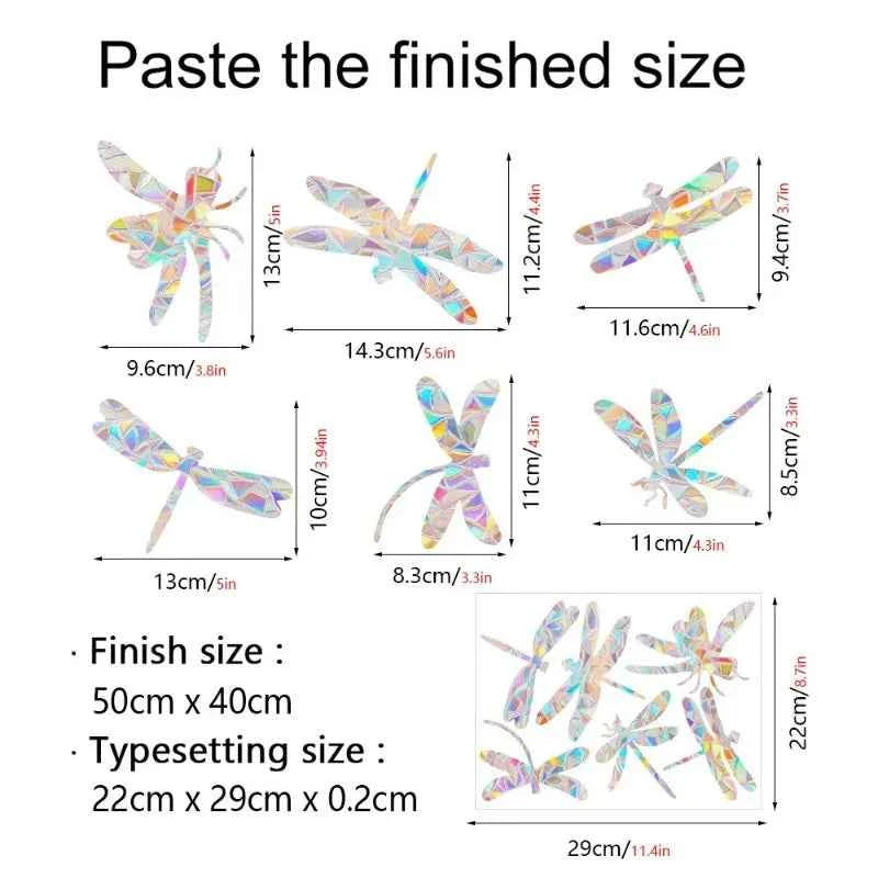 29 Stylels Rainbow Maker Sun Catcher Wall Stickers Cat Bird Star Mushroom Moon Sun DIY Window Glass Electrostatic Prisms Sticker