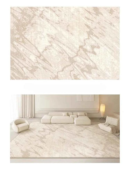 Cream Style Rugs for Bedroom Large Area Living Room Decoration Washable Carpet Thick Plush Lounge Floor Mat Home Fluffy Soft Rug