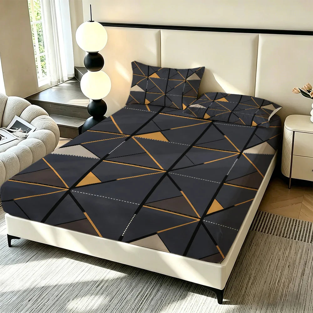 3-Piece Brushed Microfiber Bedding Set, Sheet + 2 Cases